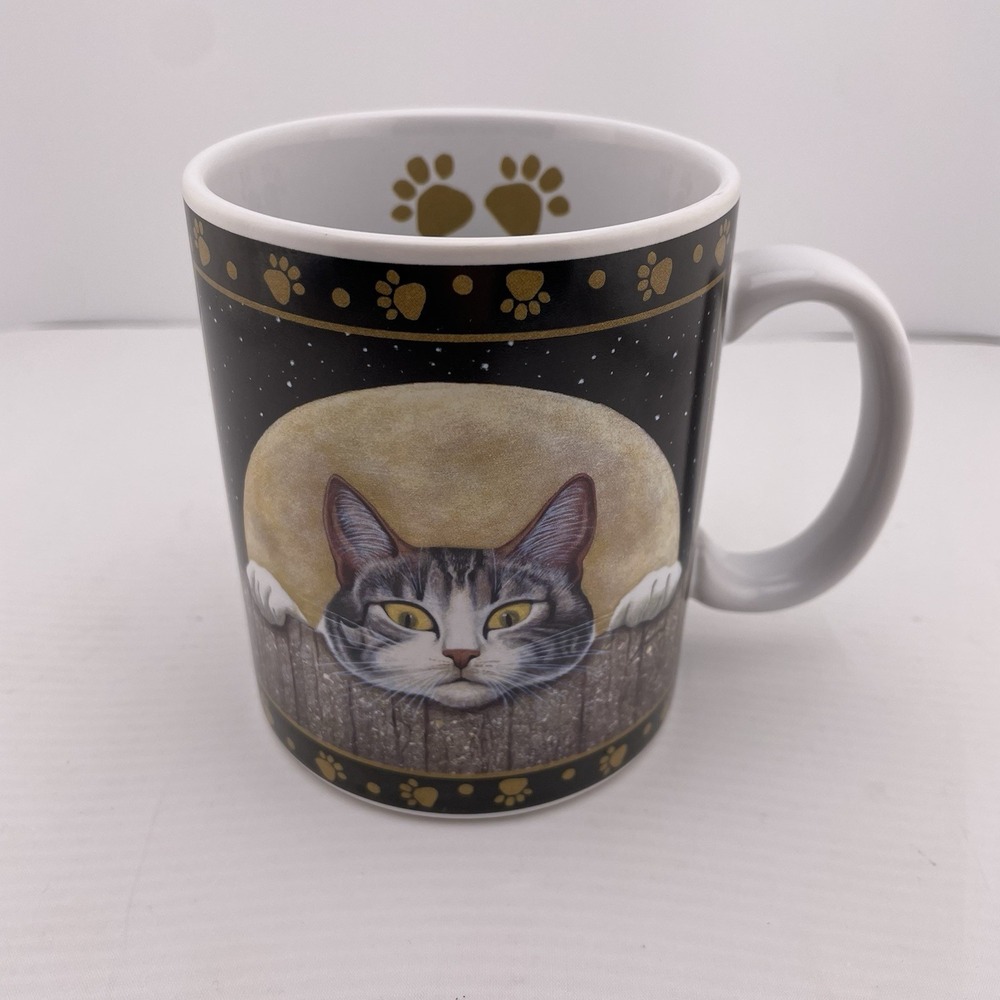 Lang And Wise Coffee Mug Harley Cochran Cat Kitty By Lowell Herrero 1999 Vintage